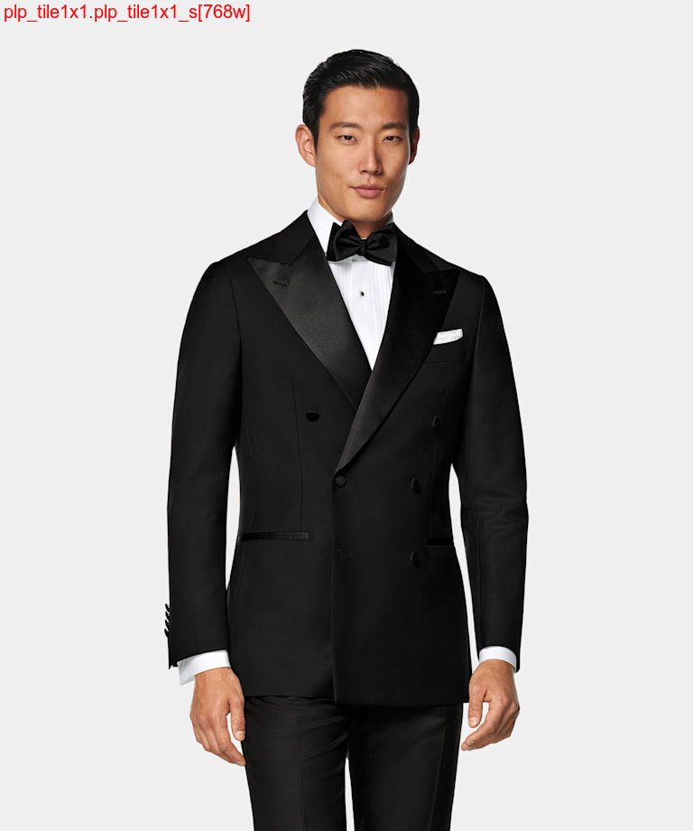 Black Tailored Fit Havana Tuxedo